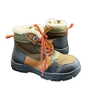 Nordstrom Asher Kids Lace Up Boots Multicolored/Olive Size 13M